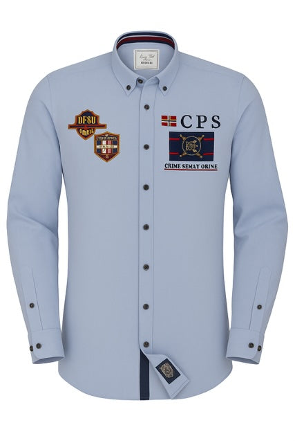 Chemise De Pêche World Wide Sportsman – Homme L, Beige, Brodée, Vintage