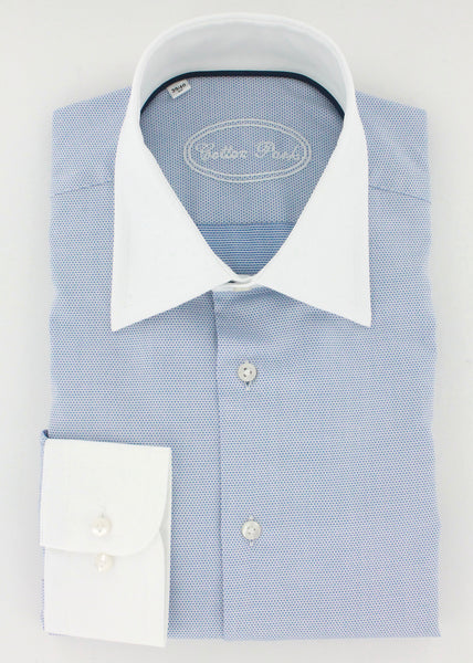 Chemise Dockers Manches Courtes - Coton Carreaux Bleu Ciel - Taille L 42