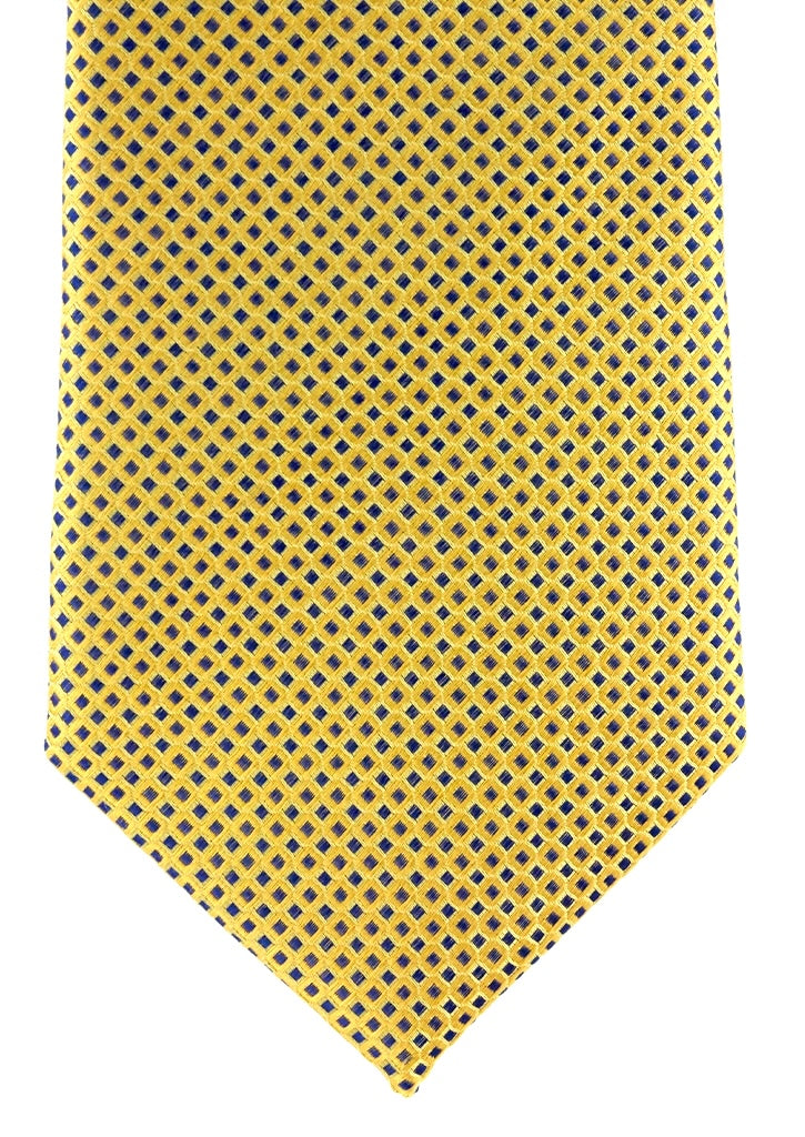 Cravate Et Scrunchie Blanc/jaune/marine/bleu – Fausse Soie – Prêt à Nouer – The Riding Stock Market