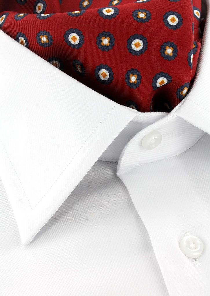 Foulard Ascot CLJ Charles Le Jeune - Rouge Paisley - Microfibre 15x115cm