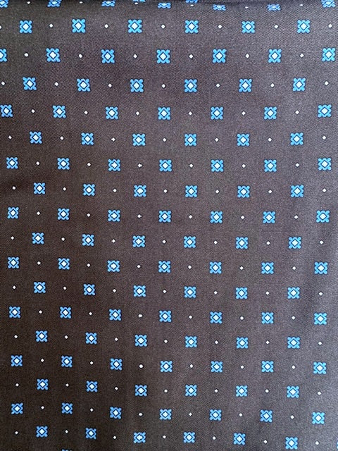 Ascot bleu marine et bleu ciel