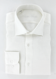 Chemise élégante pour homme en lin blanc | Cotton Park
