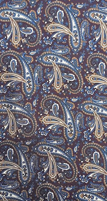 Ascot marron à motifs paisley