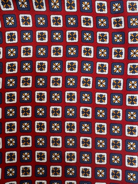 Ascot Cotton Parkbleu ouge et orange