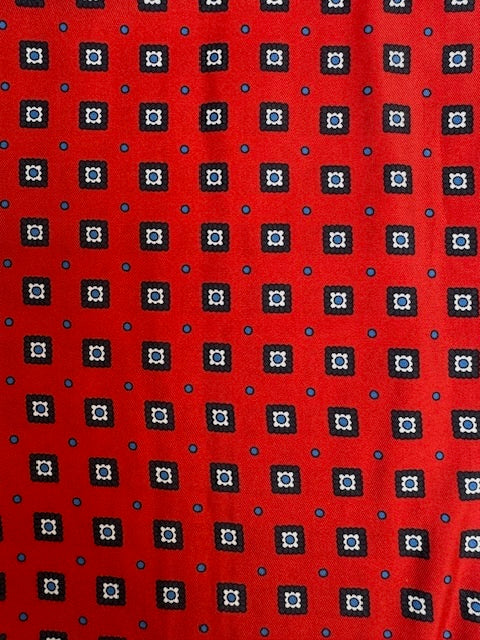 Ascott Cotton park en soie rouge