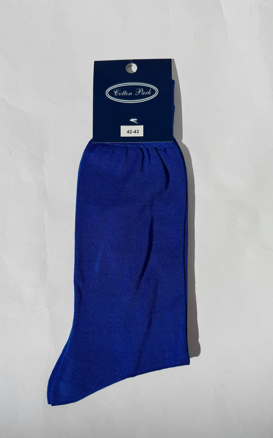 Navy blue cotton lisle thread socks 