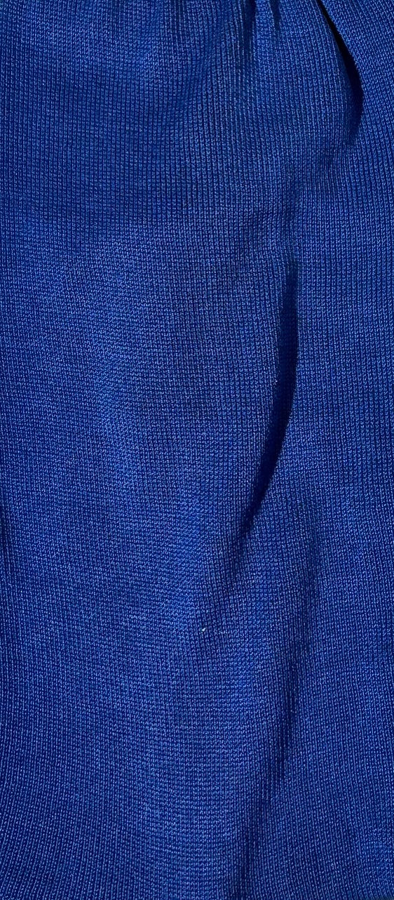 Navy blue cotton lisle thread socks 