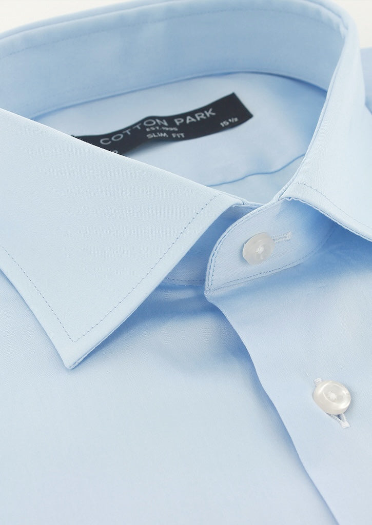 Sky blue fitted shirt