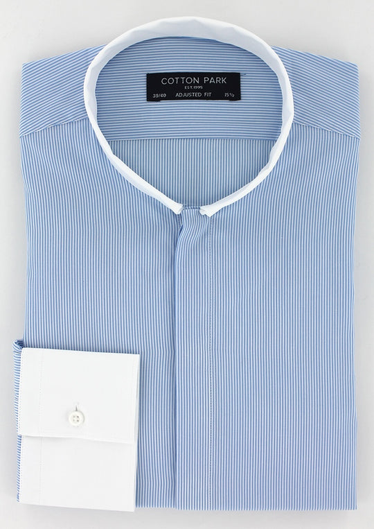 Inverted collar fitted shirt 