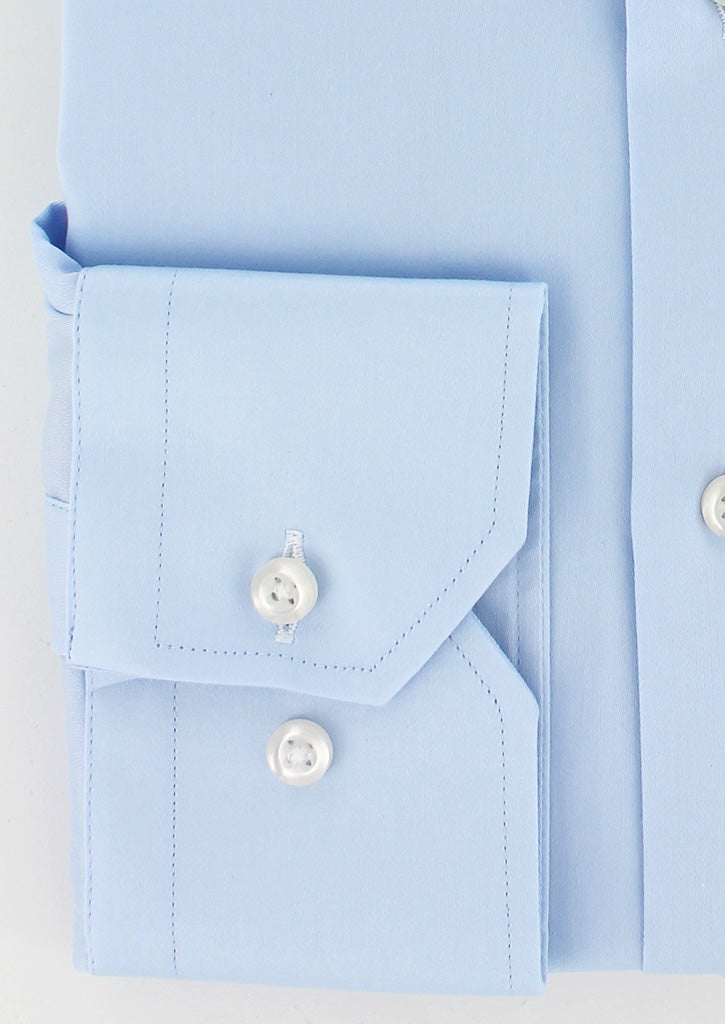 Sky blue fitted shirt