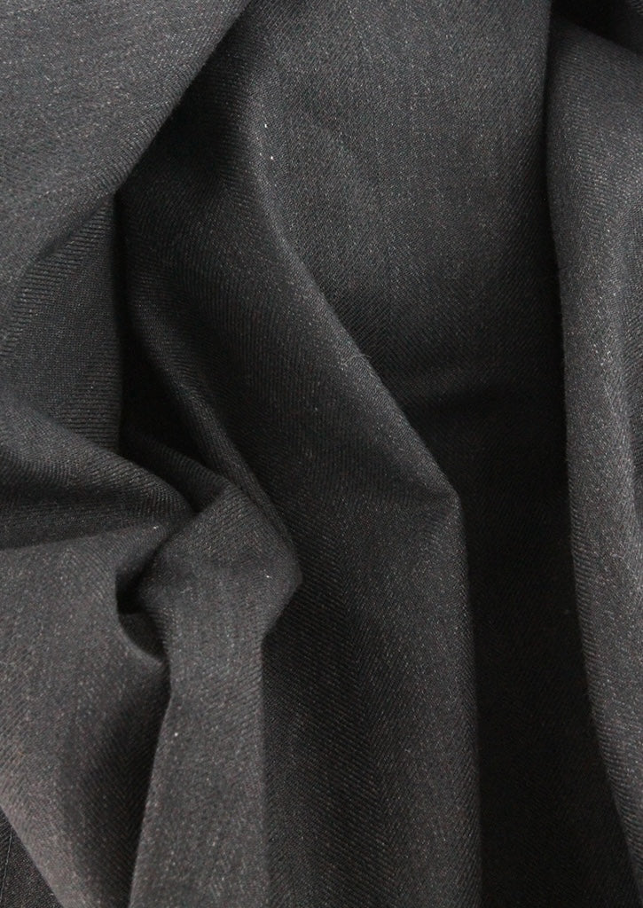 Chemise classique en twill gris foncé