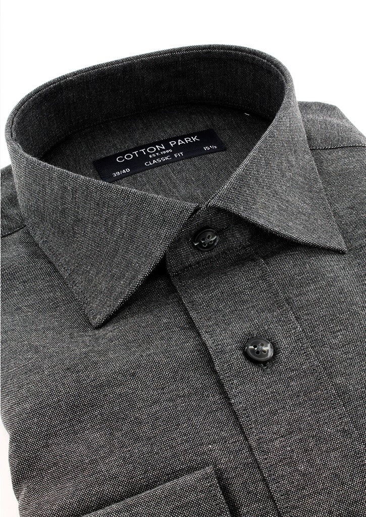 Chemise gris chiné en serge