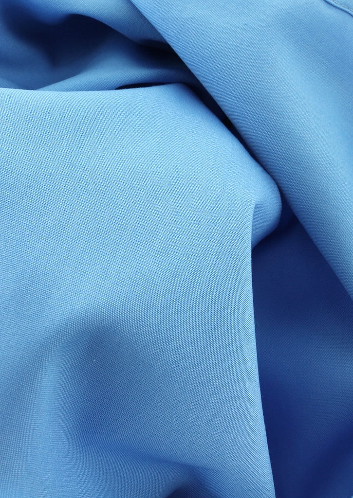 Chemise classique popeline bleu lavande col français
