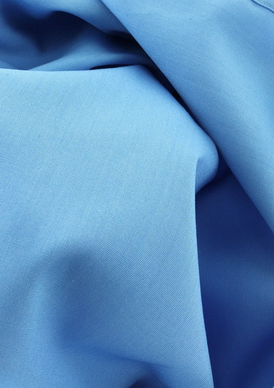 Chemise classique popeline bleu lavande col français