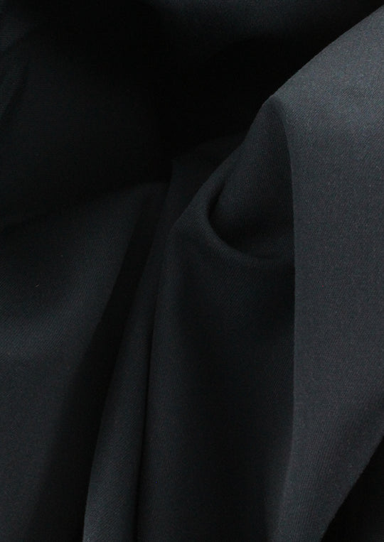 Chemise classique popeline de coton bleu marine col français