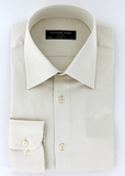 Chemise élégante pour homme en satin de coton beige | Cotton Park