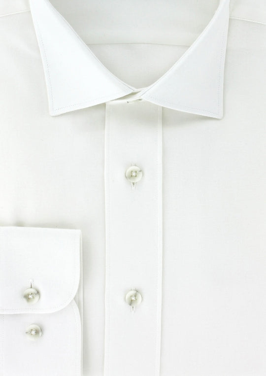 Chemise classique en twill ecru