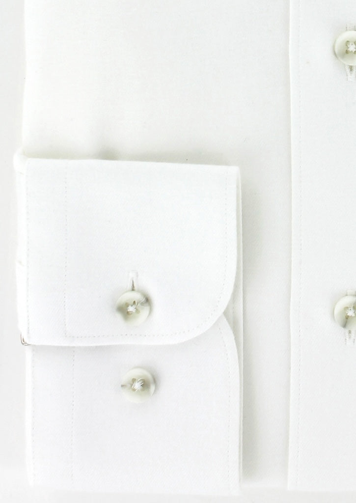Chemise classique en twill ecru