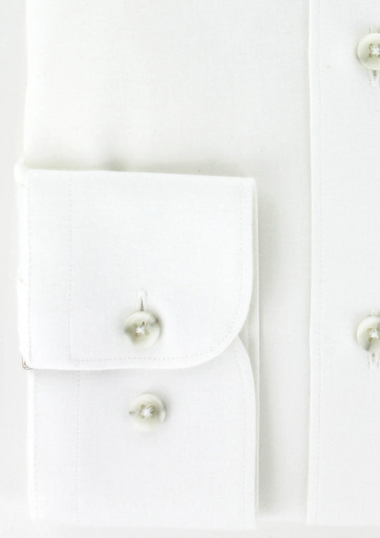 Chemise classique en twill ecru