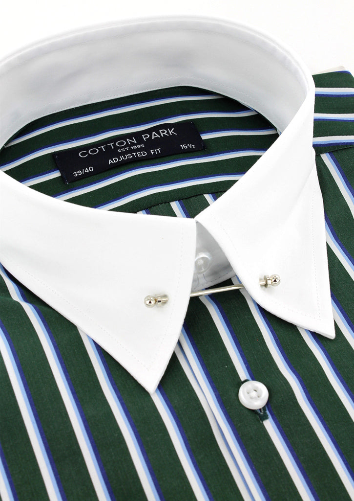 english collar dress shirt Tab collar shirt with French cuffs