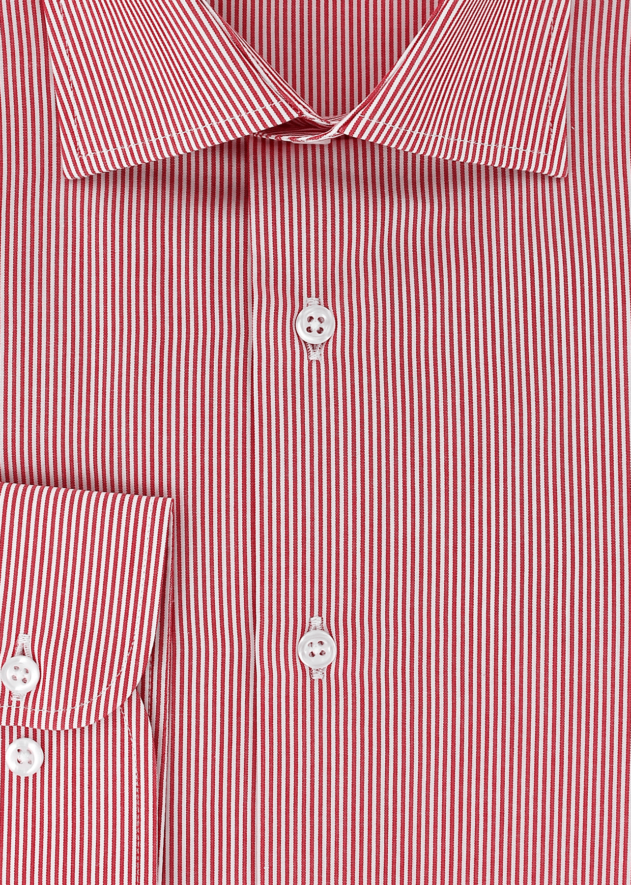 Chemise Business Rayures Rouges Chemise classique à fines rayures rouges | Cotton Park