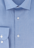 Chemise bleue natté | Cotton Park