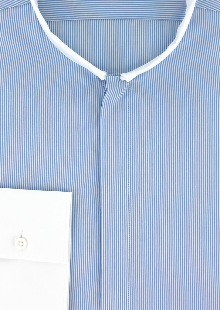 Inverted collar fitted shirt 