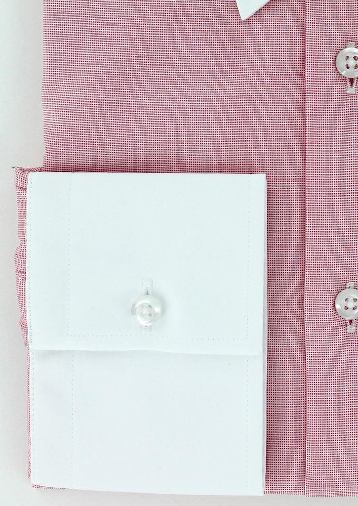 Chemise cintrée col anglais rose