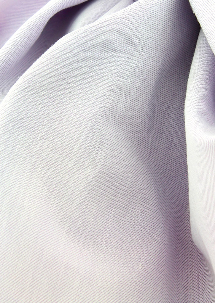 Chemise classique en twill de coton parme