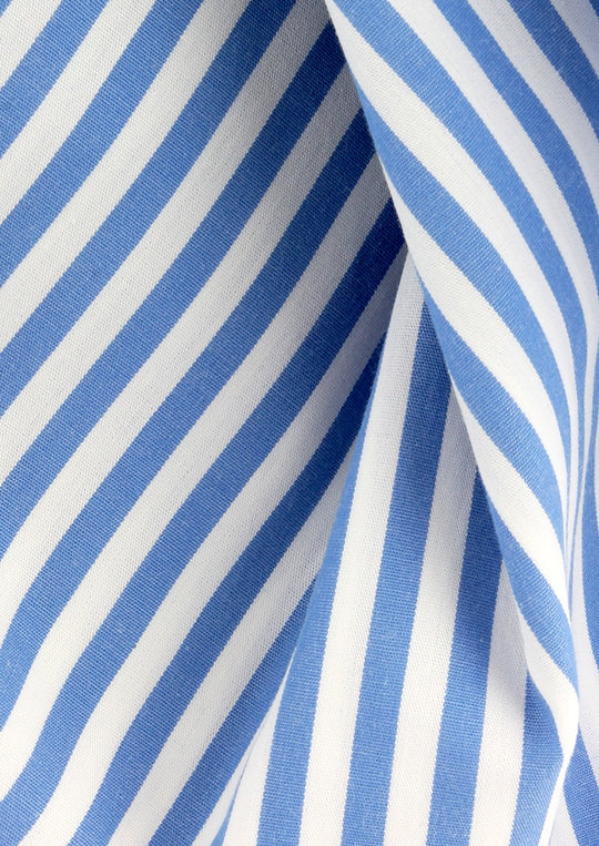 Chemise classique rayures bâtons bleu clair