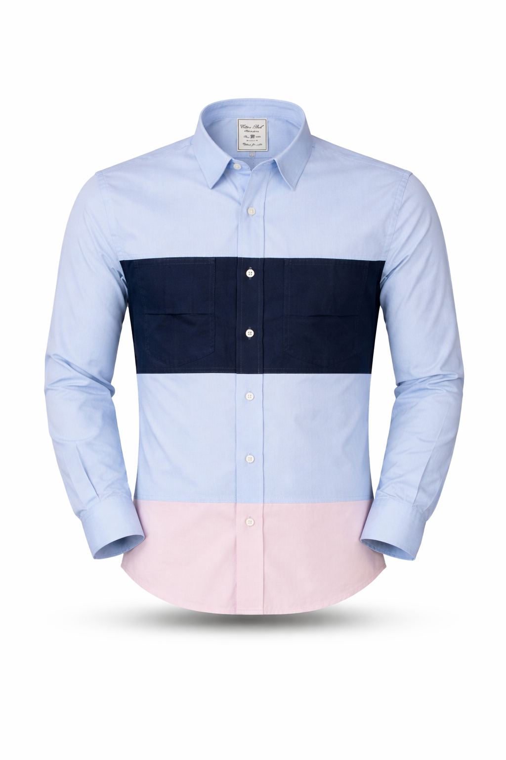 chemises sport chic 3 bandes de couleur