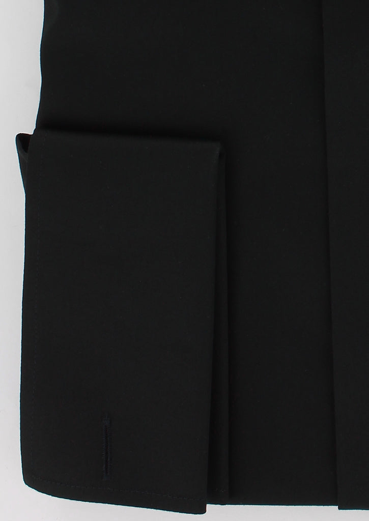 Chemise cintrée cérémonie noire gorge cachée| Cotton Park Chemise cintrée cérémonie noire gorge cachée| Cotton Park