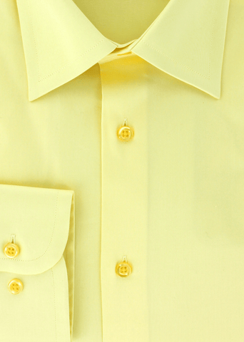 Chemise en satin de coton jaune | Cotton Park