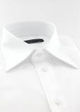 Chemise élégante pour homme en satin de coton blanc | Cotton Park