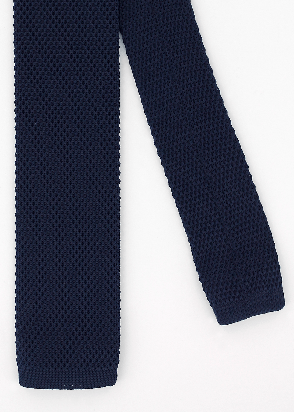 Cravate en maille bleu marine | Cotton Park