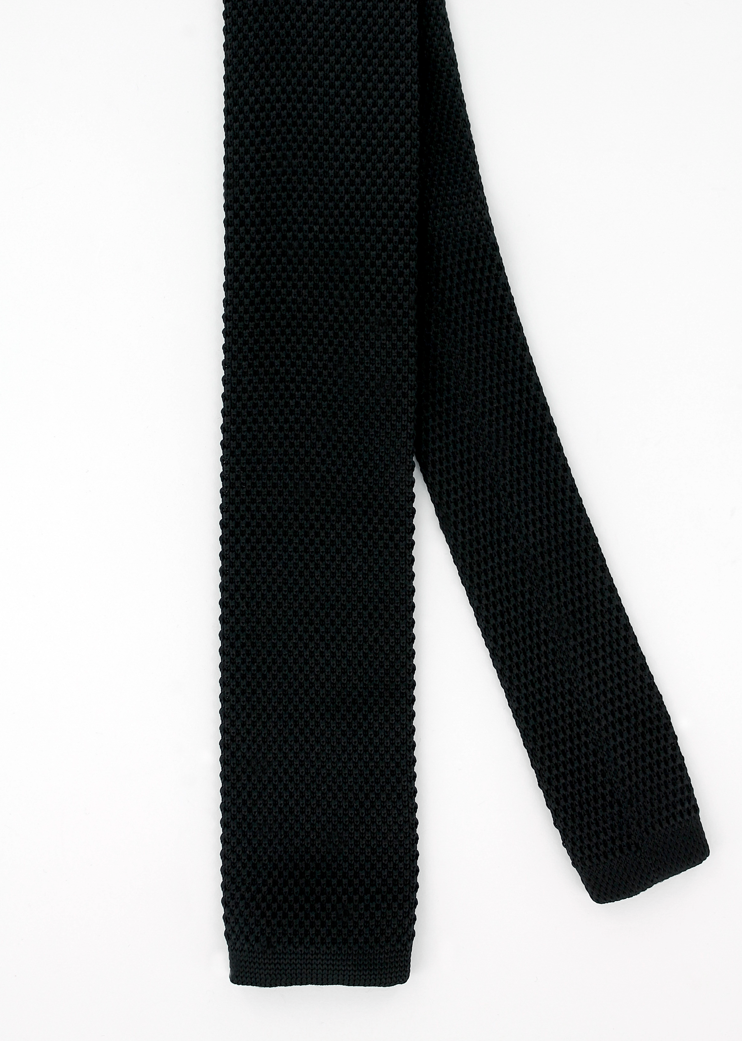 Cravate en maille noire | Cotton Park