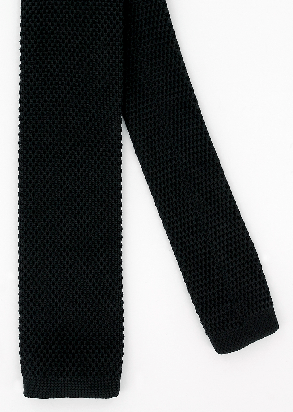 Cravate en maille noire | Cotton Park