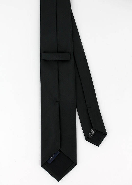 Cravate microfibre twill noir | Cotton Park