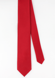 Cravate microfibre twill rouge | Cotton Park