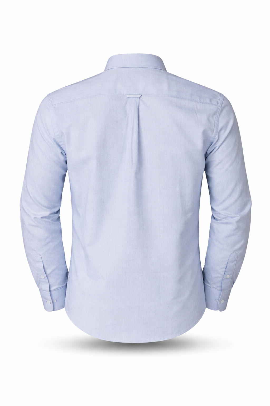 Dos de chemise uni bleu ciel