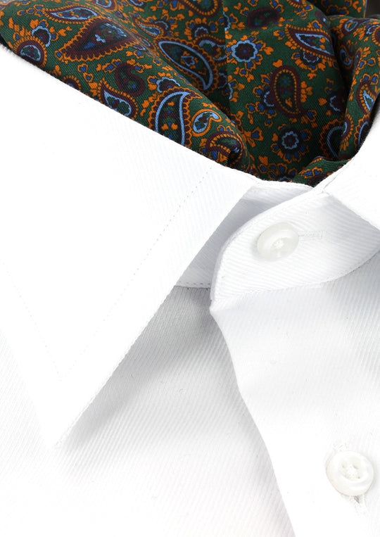 Ascot vert à motifs paisley ciel