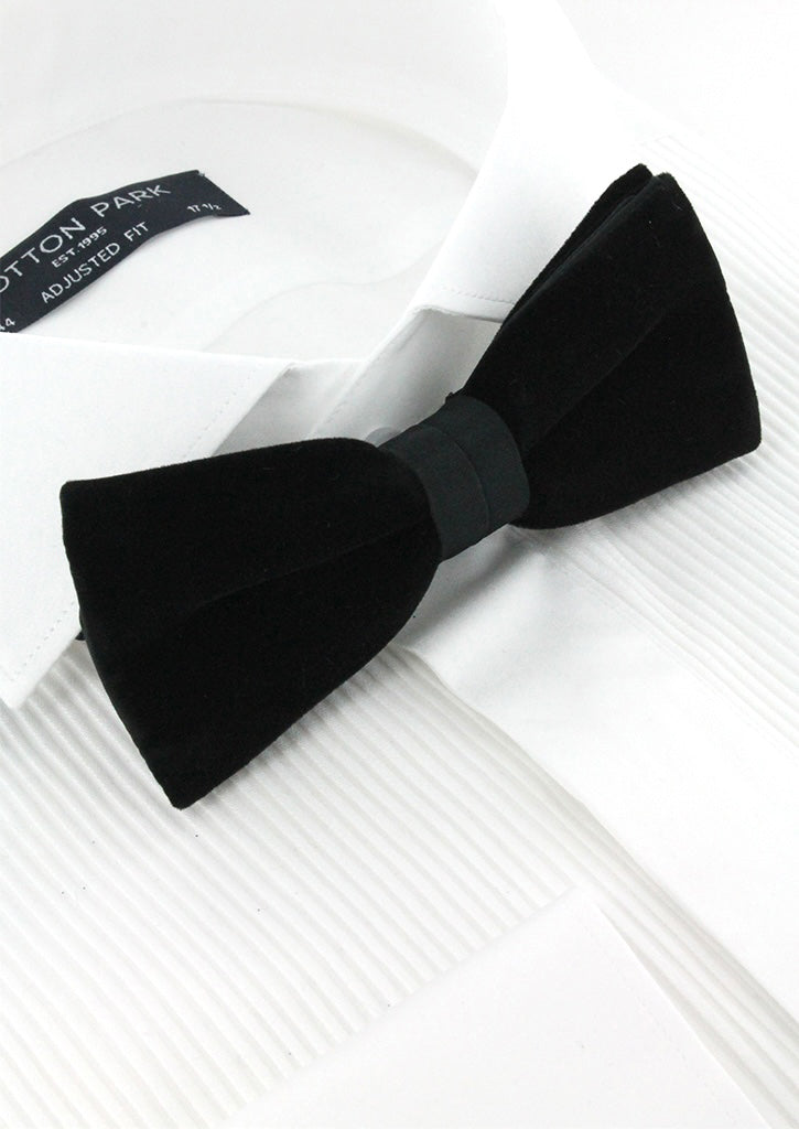 Noeud papillon velours noir style Dandy