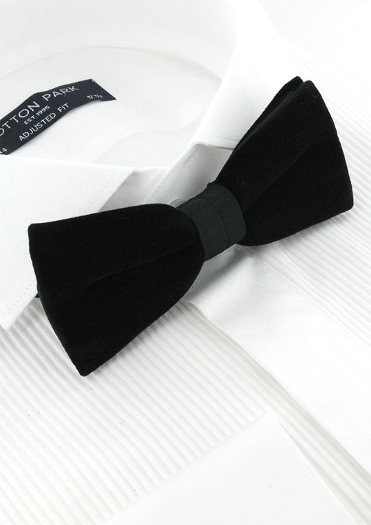 Noeud papillon velours noir style Dandy