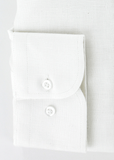 Poignets simples réglables en lin blanc | Cotton Park
