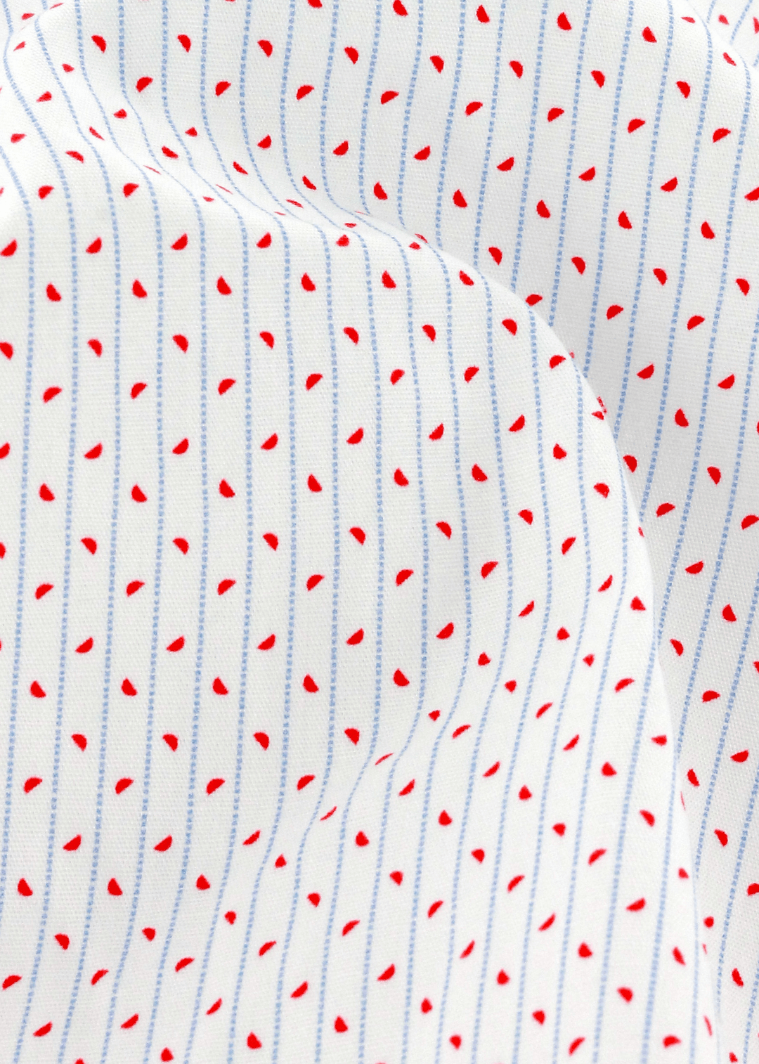 Tissu haut de gamme 100% coton blanc à motif | Cotton Park
