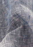 Tissu haut de gamme en lin bleu marine | Cotton Park