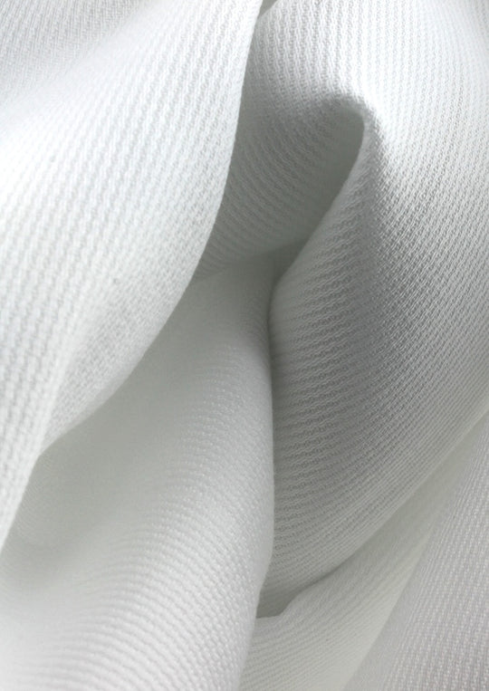 Chemise col officier gorge cachée blanche