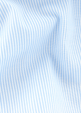 Tissu haut de gamme en pur coton à fines rayures bleu ciel | Cotton Park