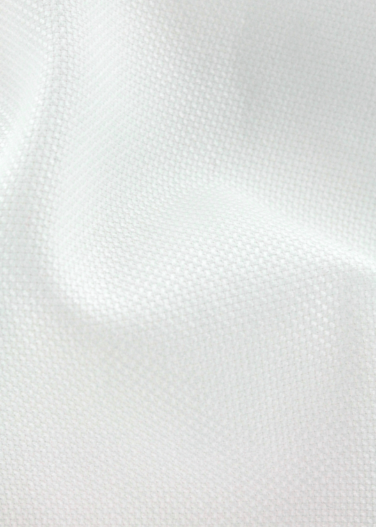 Tissu haut de gamme en natté de coton blanc | Cotton Park