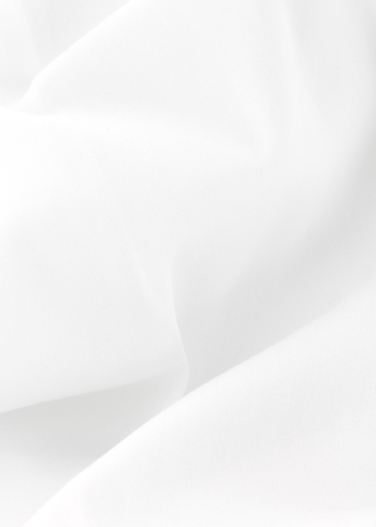 Tissu haut de gamme en satin de coton blanc | Cotton Park